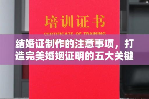 上杭结婚证制作的注意事项，打造完美婚姻证明的五大关键点