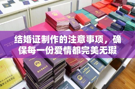 上杭结婚证制作的注意事项，确保每一份爱情都完美无瑕