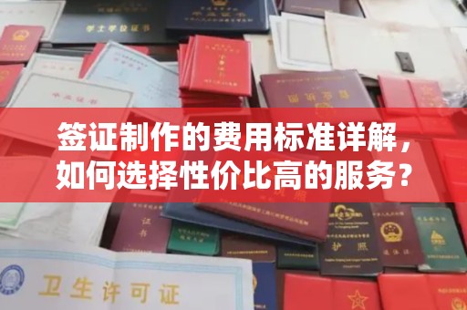 上杭签证制作的费用标准详解，如何选择性价比高的服务？